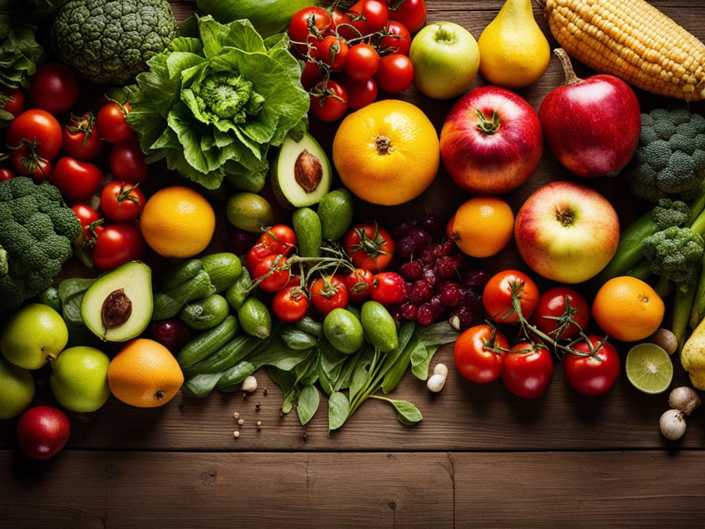 Saisonales Obst und Gemüse